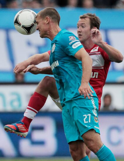Football Russian Premier League. Zenit vs. Spartak
