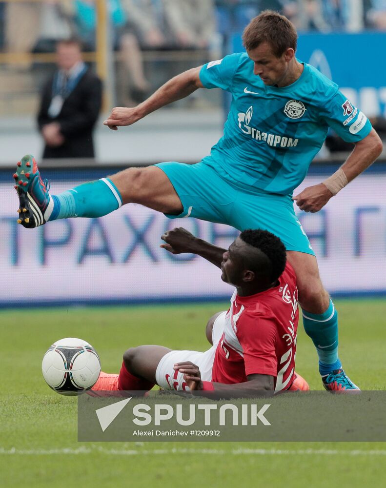 Football Russian Premier League. Zenit vs. Spartak