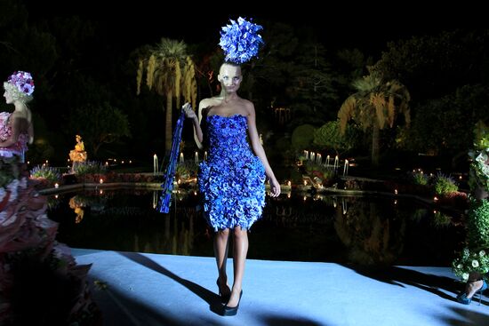 Flower ball at Villa Ephrussi de Rothschild on the Riviera