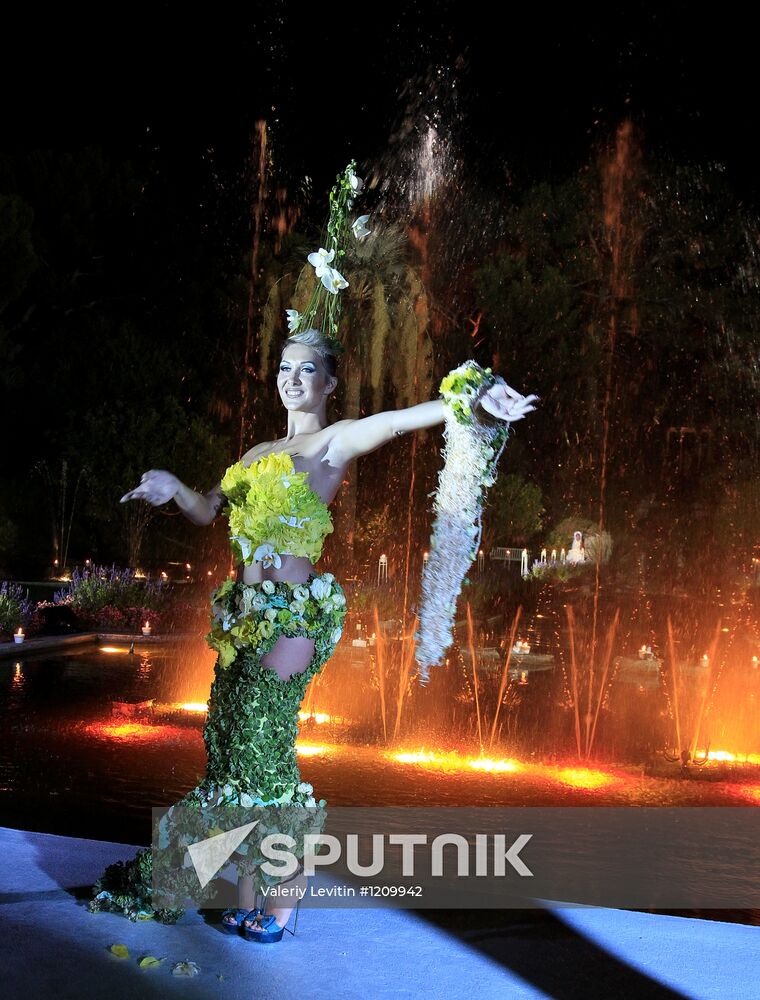 Flower ball at Villa Ephrussi de Rothschild on the Riviera