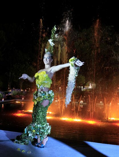 Flower ball at Villa Ephrussi de Rothschild on the Riviera