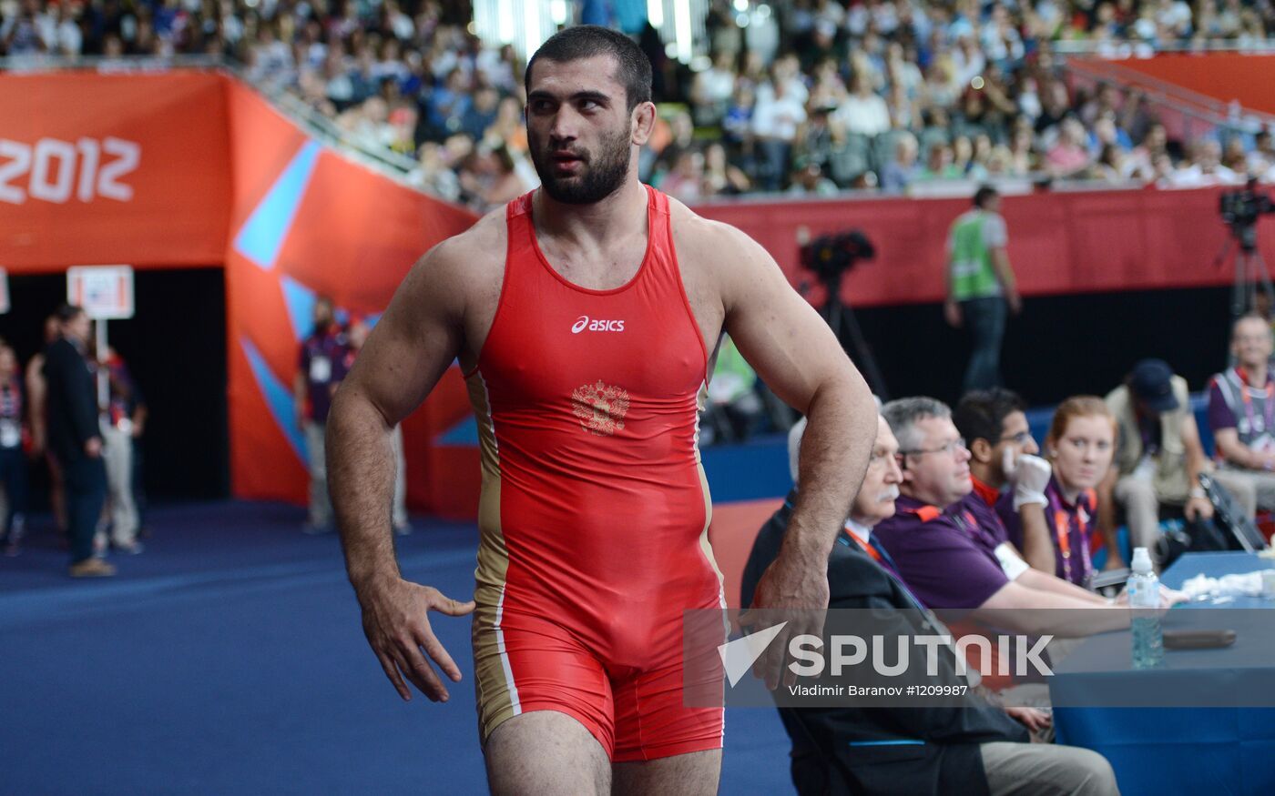 2012 Olympics. Men's freestyle wrestling. Day Two