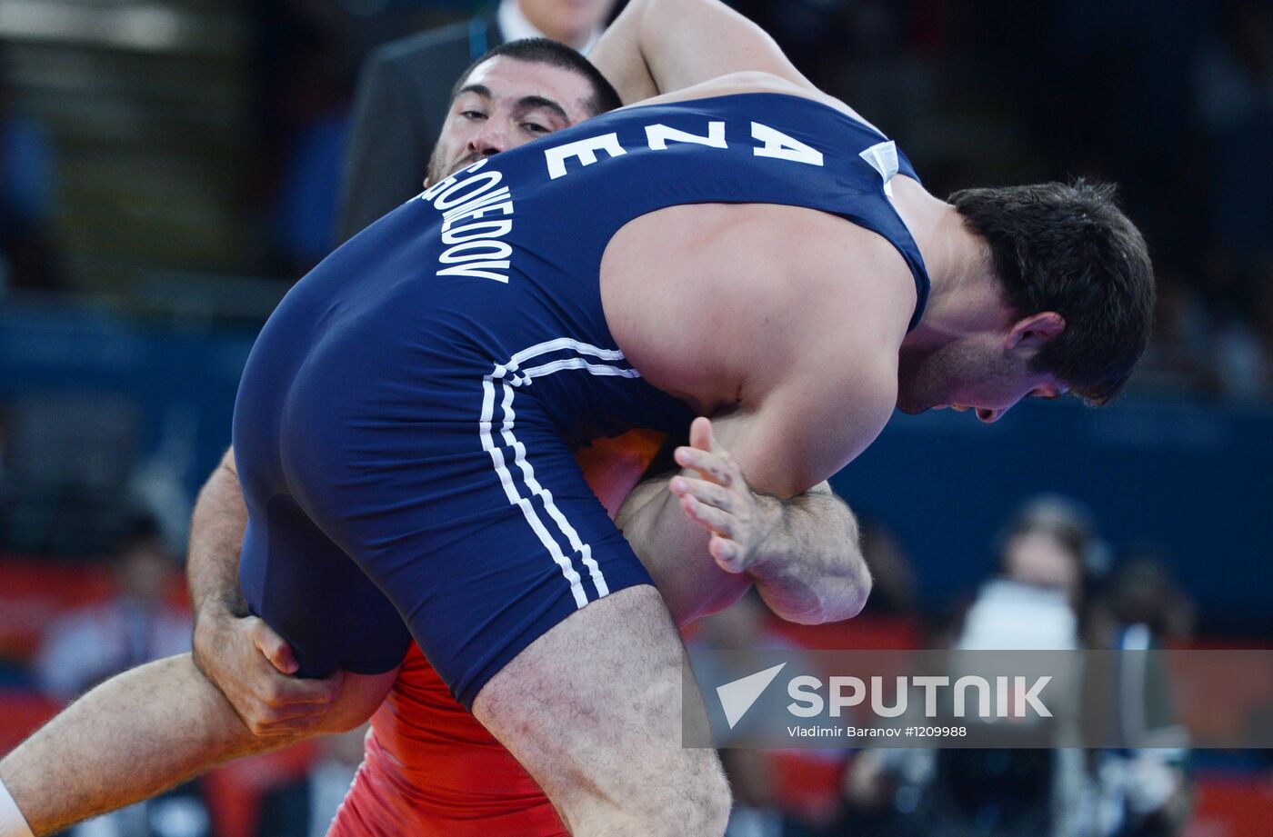 2012 Olympics. Men's freestyle wrestling. Day Two