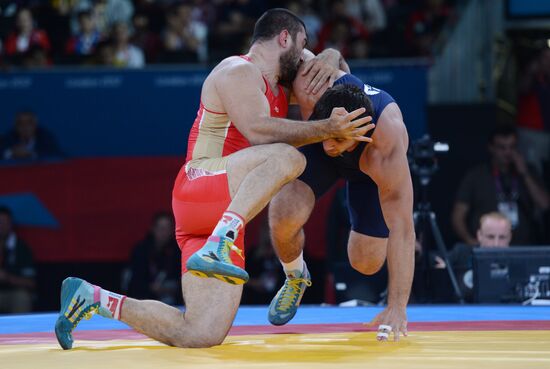 2012 Olympics. Men's freestyle wrestling. Day Two