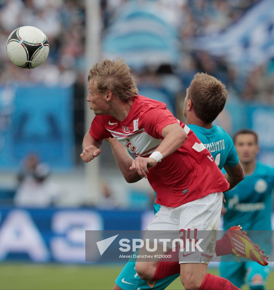 Football Russian Premier League. Zenit vs. Spartak