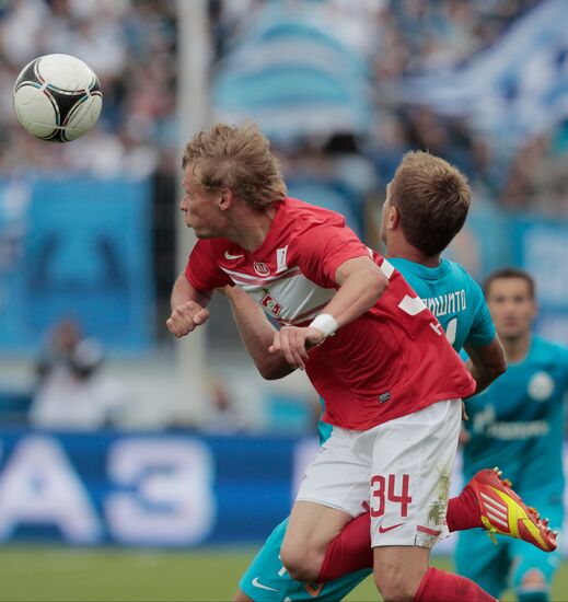 Football Russian Premier League. Zenit vs. Spartak