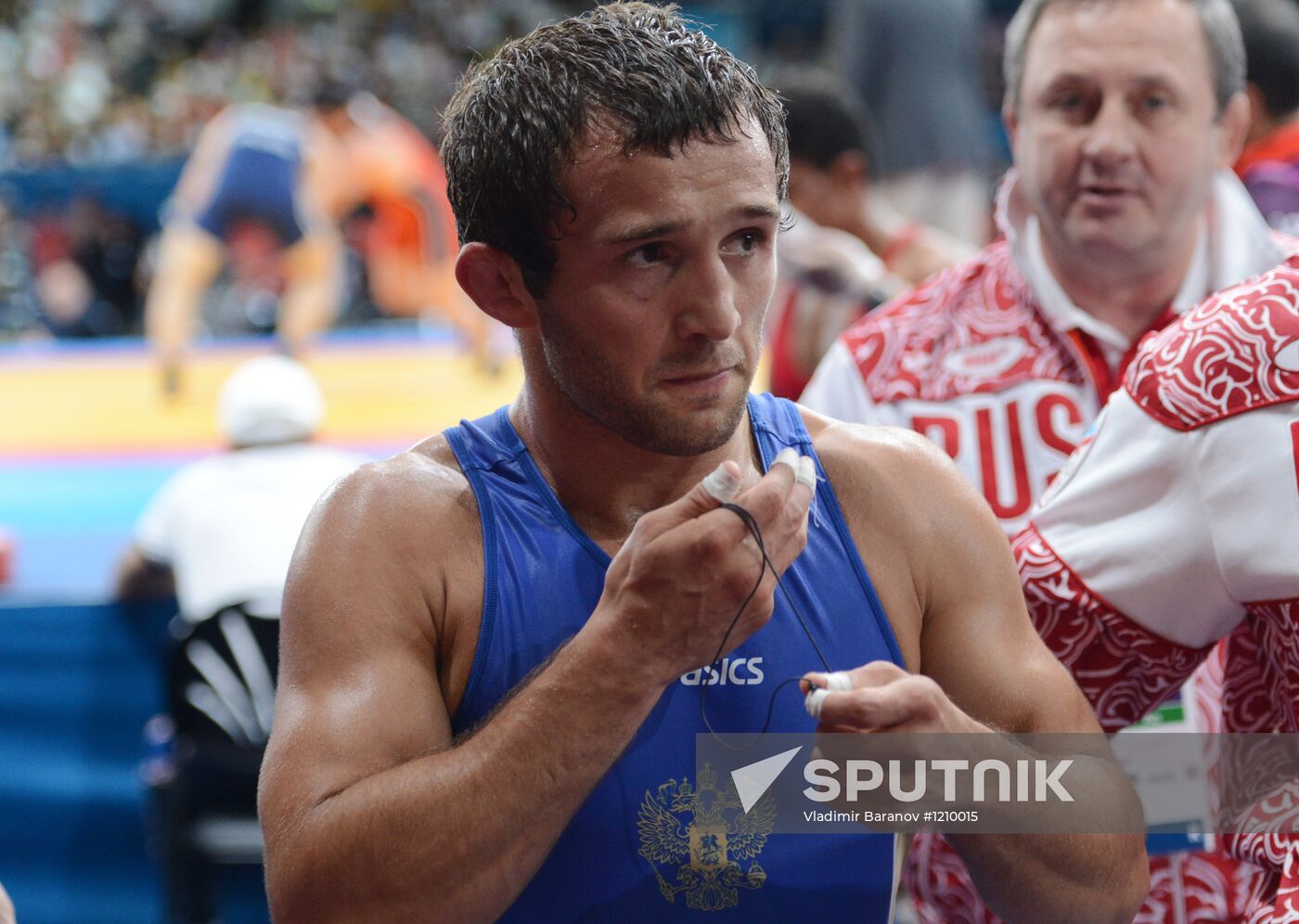 2012 Olympics. Men's freestyle wrestling. Day Two