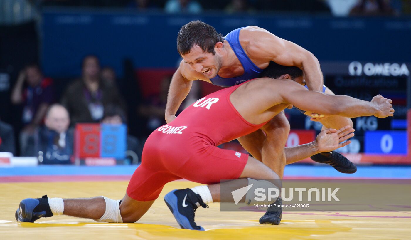 2012 Olympics. Men's freestyle wrestling. Day Two