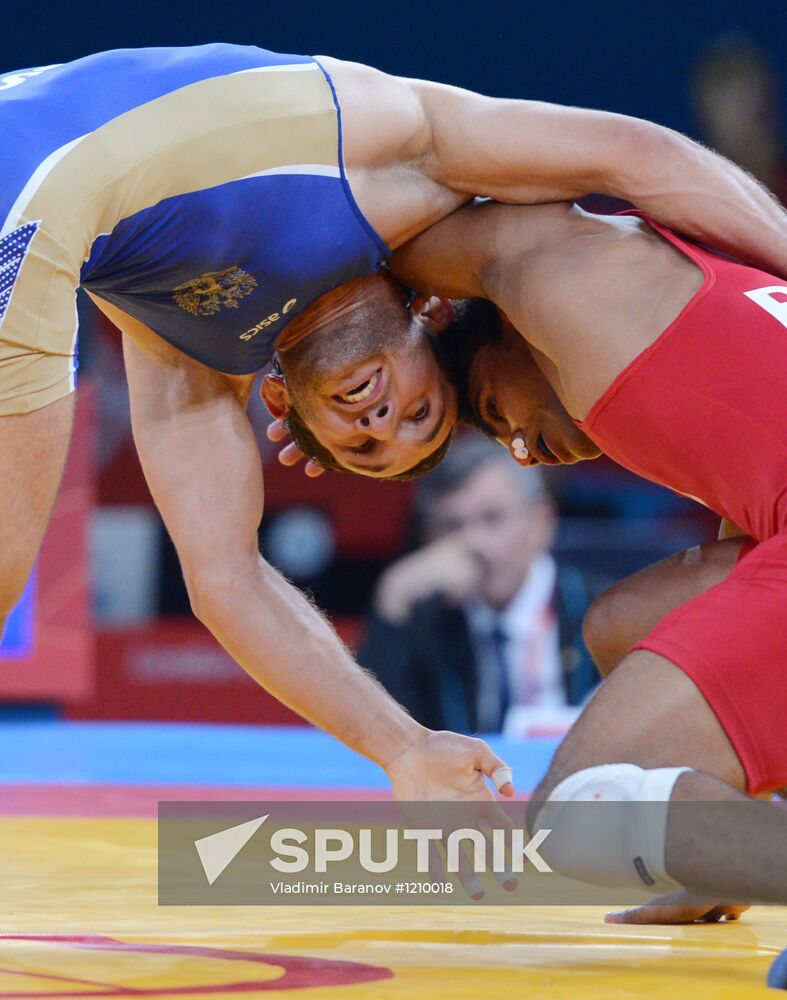 2012 Olympics. Men's freestyle wrestling. Day Two