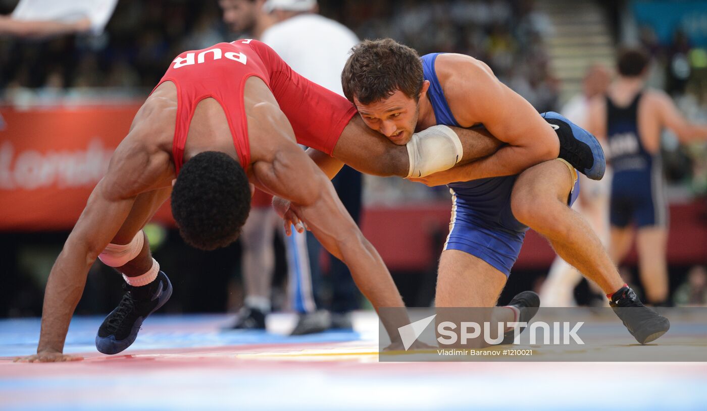 2012 Olympics. Men's freestyle wrestling. Day Two