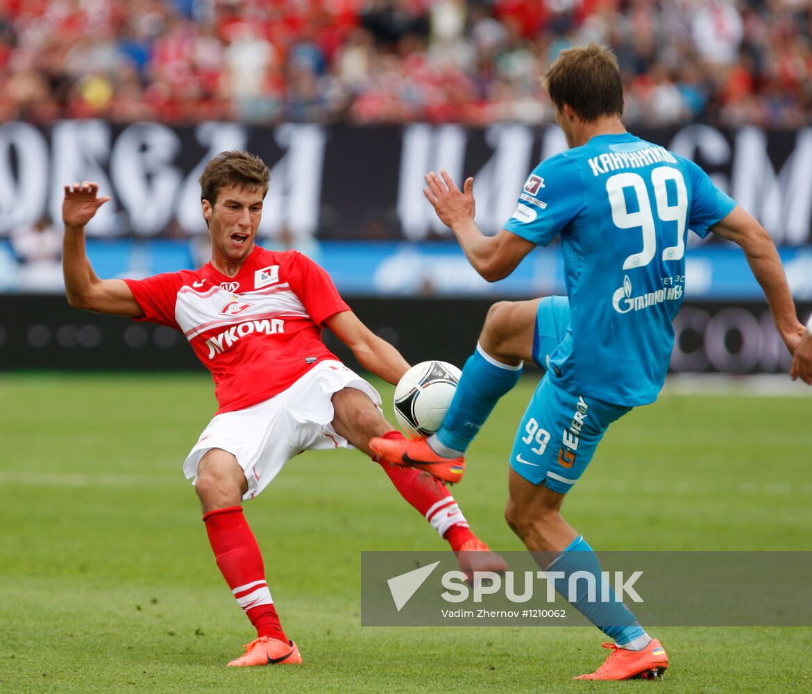 Football Russian Premier League. Zenit vs. Spartak
