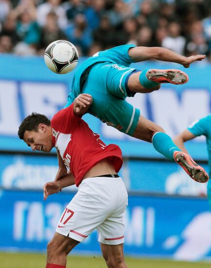 Football Russian Premier League. Zenit vs. Spartak
