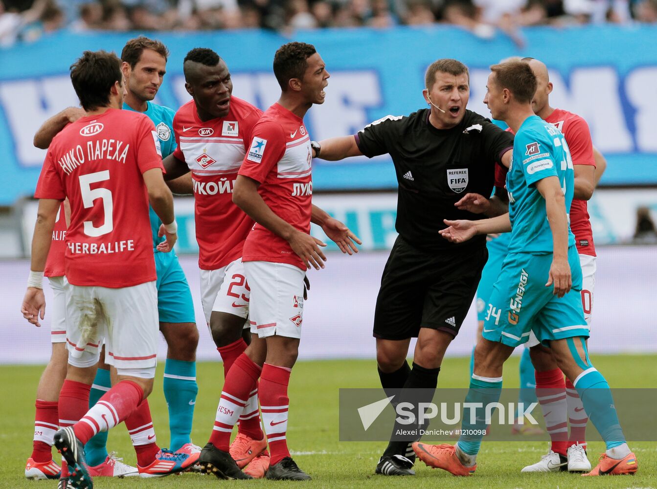Football Russian Premier League. Zenit vs. Spartak