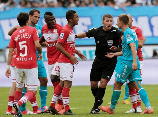 Football Russian Premier League. Zenit vs. Spartak