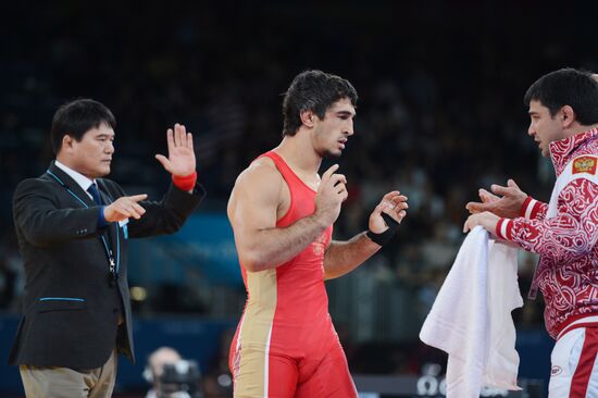 2012 Olympics. Men's freestyle wrestling. Day Two