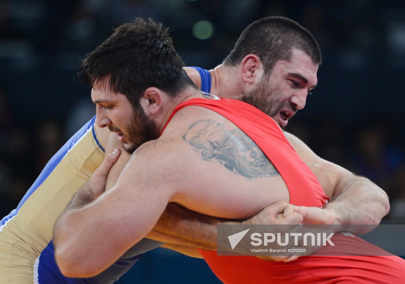 2012 Olympics. Men's freestyle wrestling. Day Two