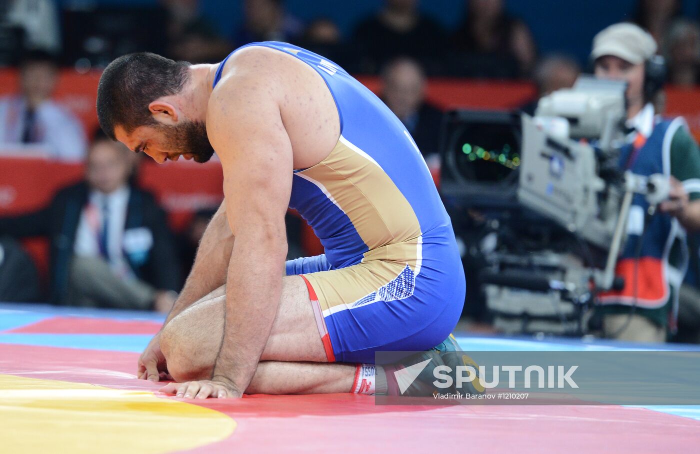 2012 Olympics. Men's freestyle wrestling. Day Two