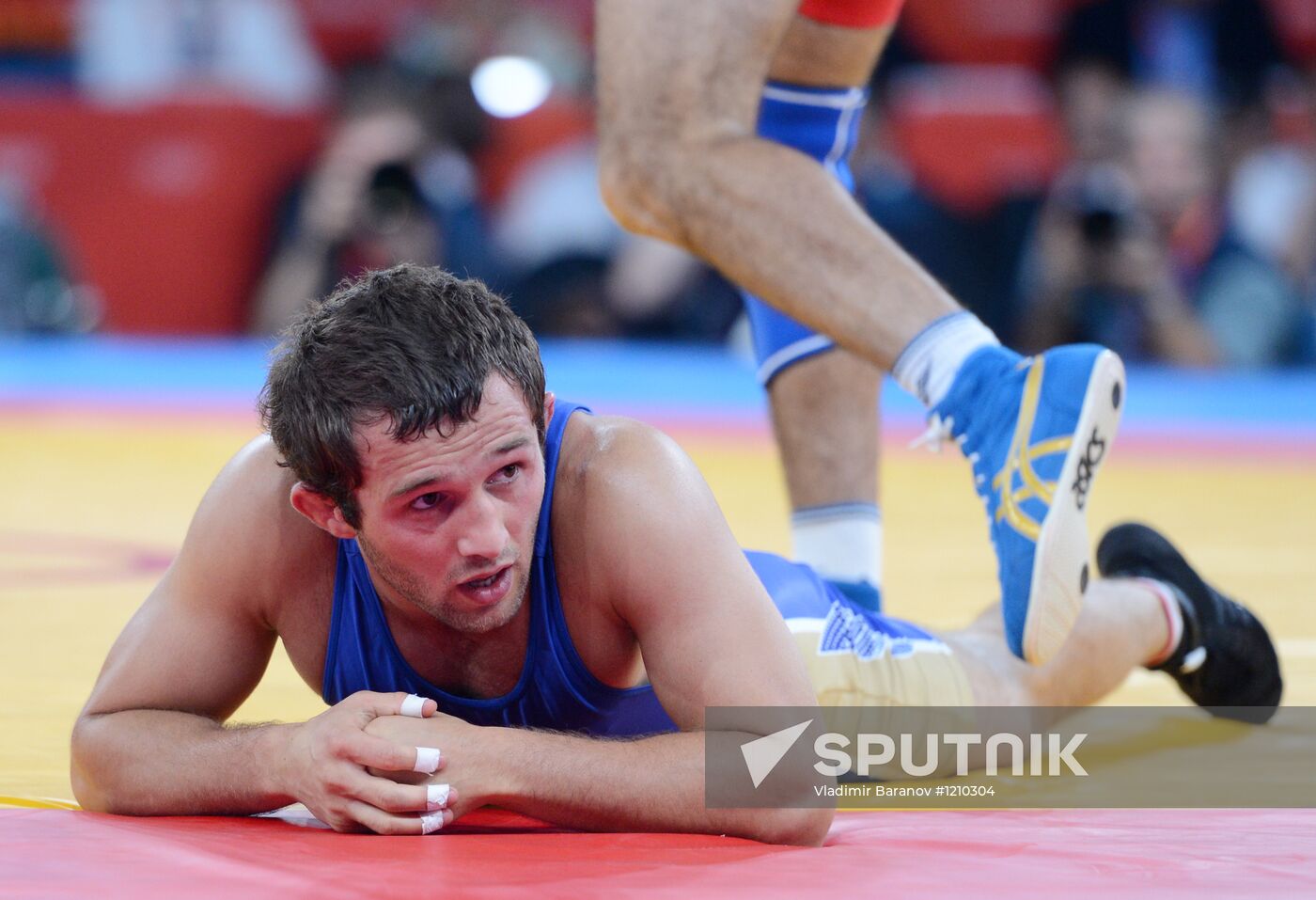 2012 Olympics. Men's freestyle wrestling. Day two