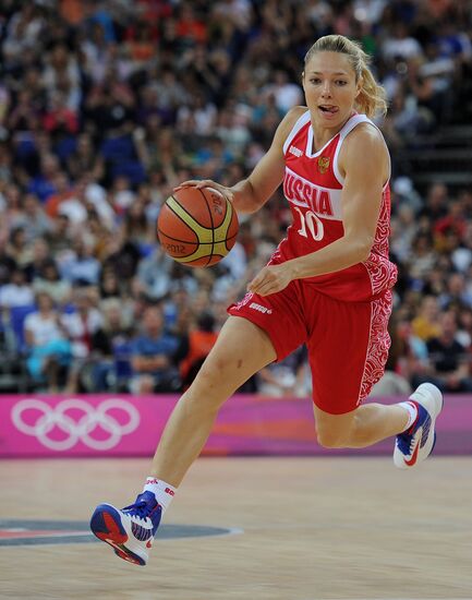 Olympics 2012 Women's Basketball. Australia vs. Russia