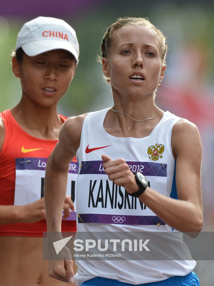 2012 Olympics. Athletics. Women's 20 km race walk