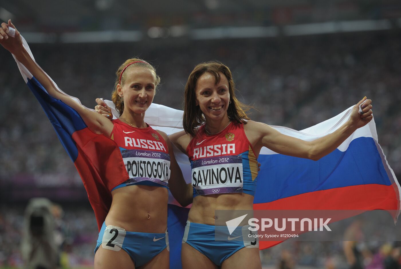 2012 Olympics. Athletics. Day nine. Evening session