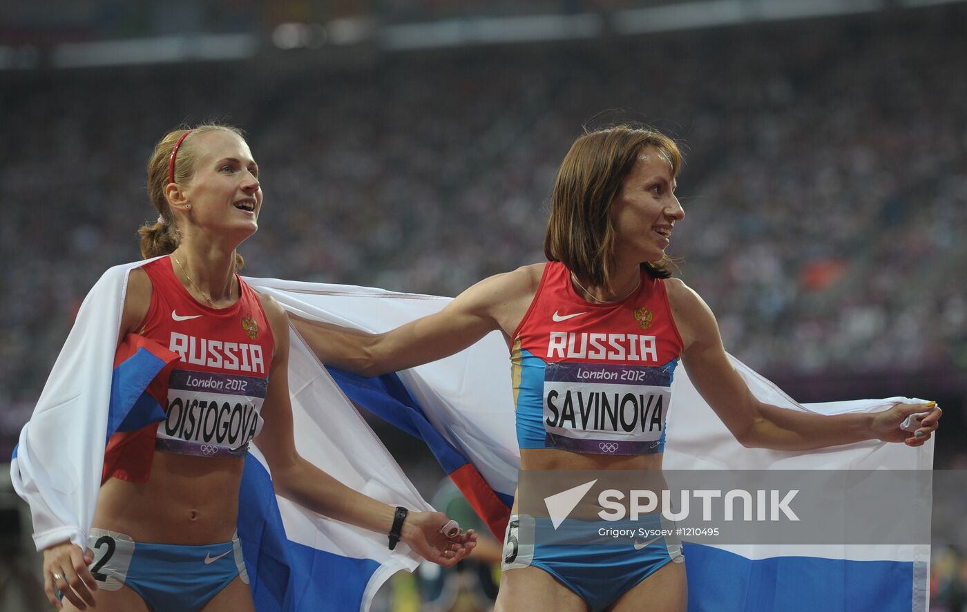 2012 Olympics. Athletics. Day nine. Evening session