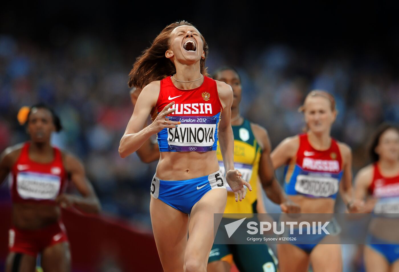2012 Olympics. Athletics. Day nine. Evening session