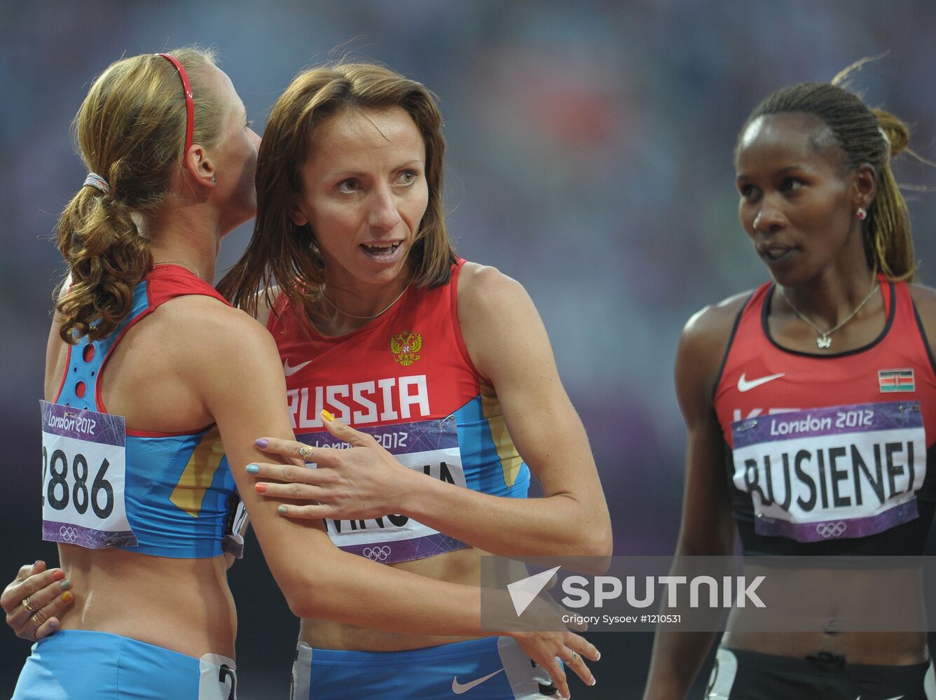 2012 Olympics. Athletics. Day nine. Evening session