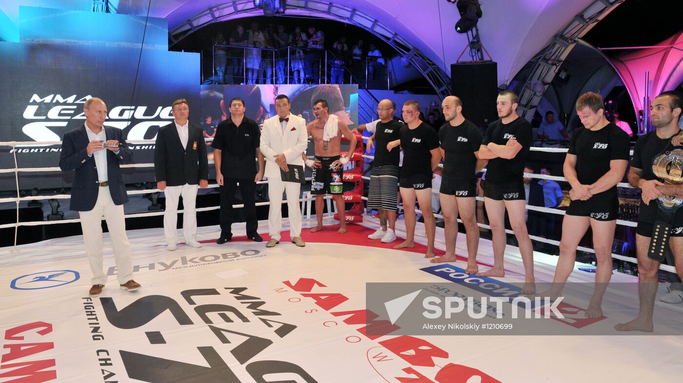 V. Putin attends first Russian mixed martial arts championship