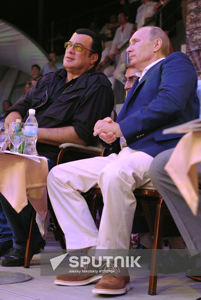 V. Putin attends first Russian mixed martial arts championship