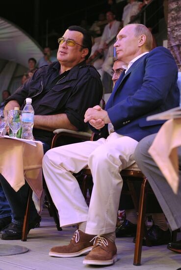 V. Putin attends first Russian mixed martial arts championship
