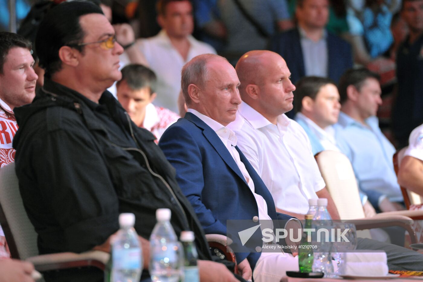 V. Putin attends first Russian mixed martial arts championship