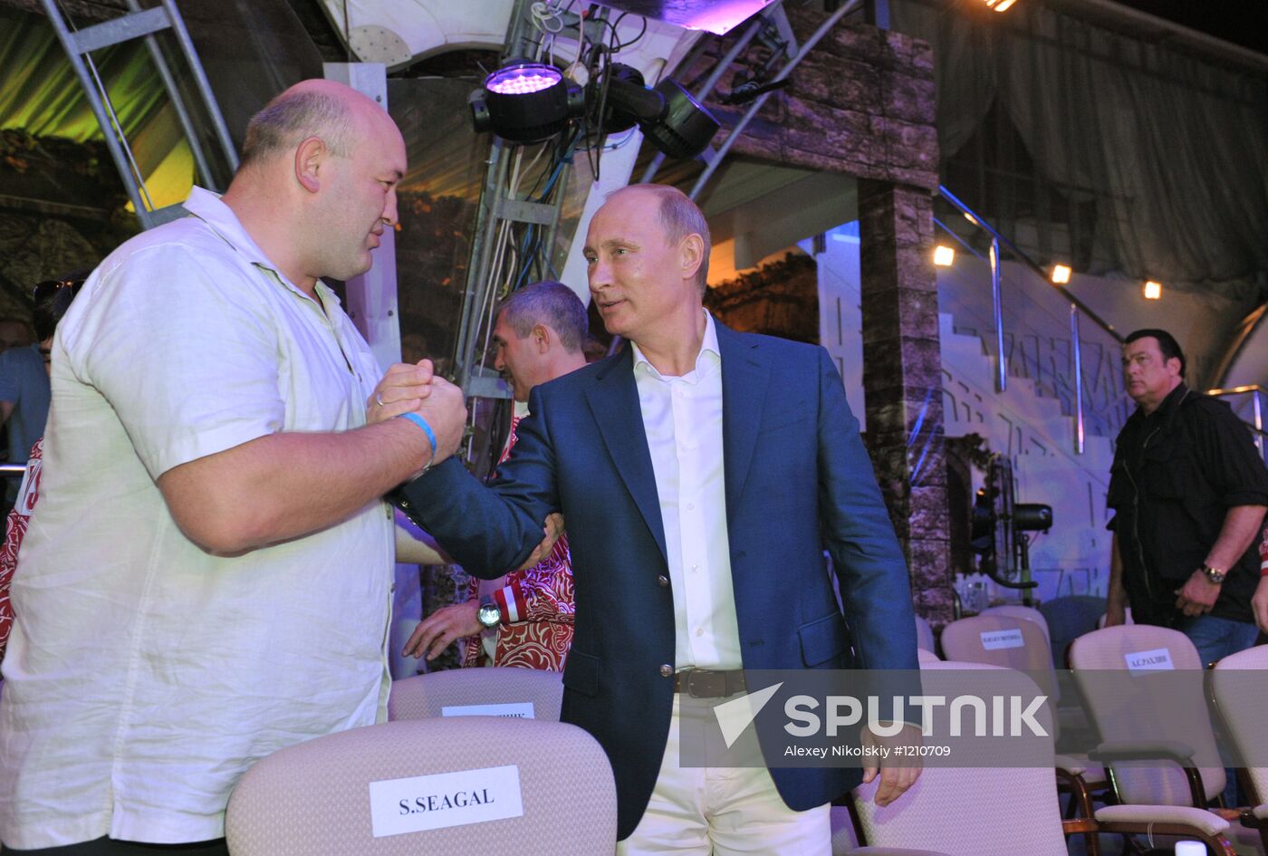 V. Putin attends first Russian mixed martial arts championship