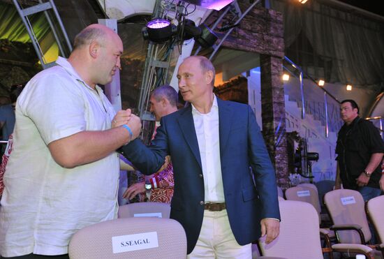 V. Putin attends first Russian mixed martial arts championship