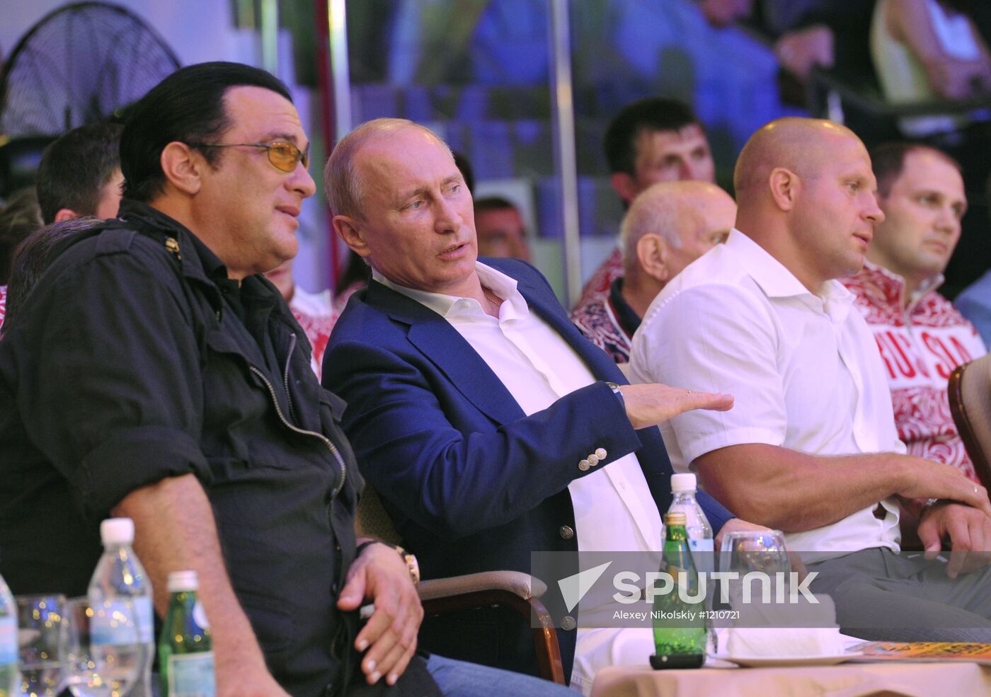 V. Putin attends first Russian mixed martial arts championship