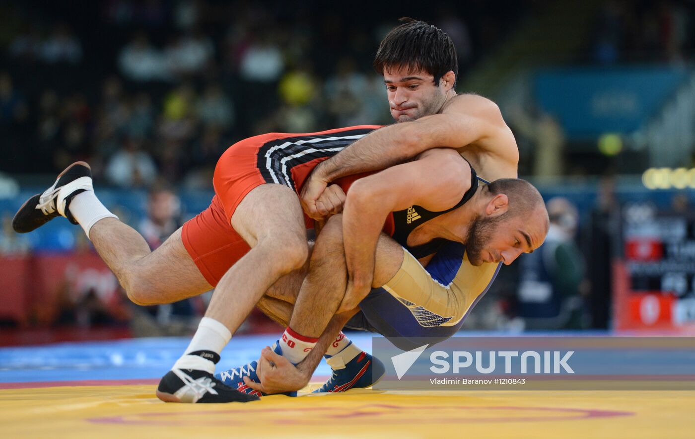 2012 Olympics. Men's freestyle wrestling. Day Three