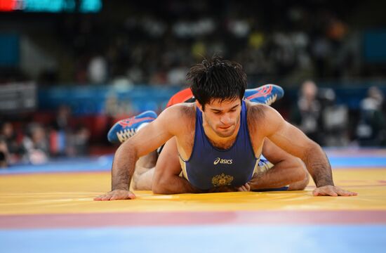 2012 Olympics. Men's freestyle wrestling. Day Three