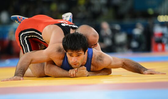 2012 Olympics. Men's freestyle wrestling. Day Three