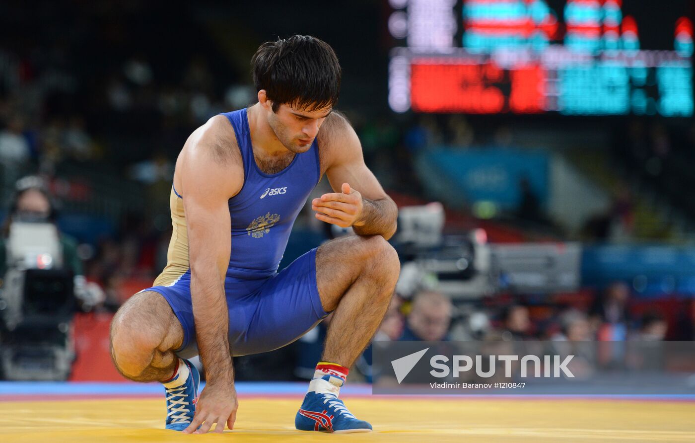 2012 Olympics. Men's freestyle wrestling. Day Three