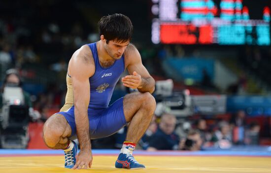 2012 Olympics. Men's freestyle wrestling. Day Three