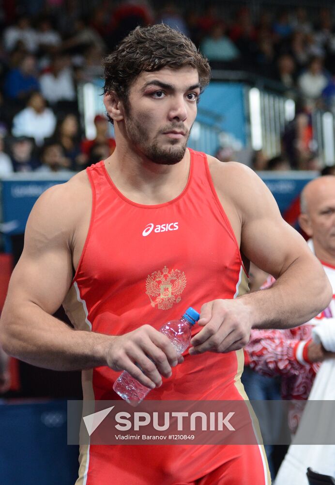 2012 Olympics. Men's freestyle wrestling. Day Three