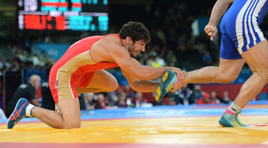 2012 Olympics. Men's freestyle wrestling. Day Three