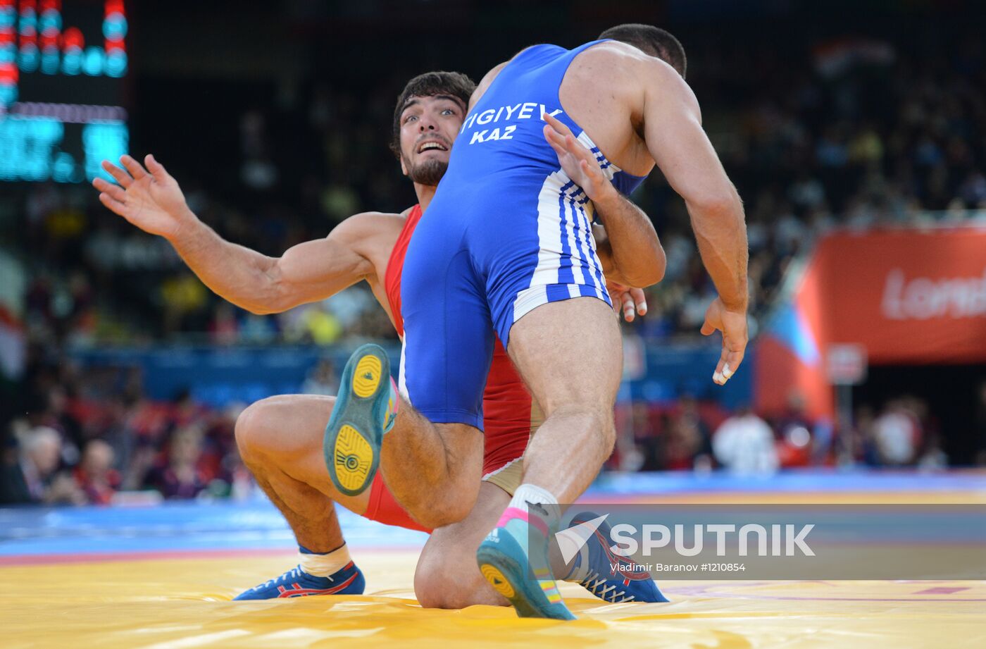 2012 Olympics. Men's freestyle wrestling. Day Three