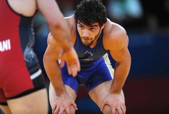 2012 Olympics. Men's freestyle wrestling. Day Three