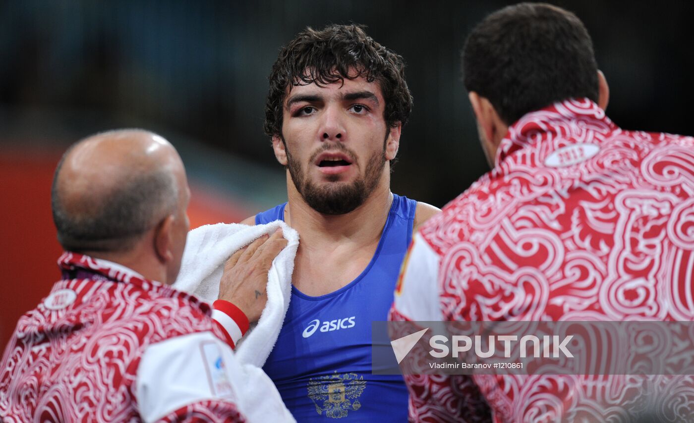 2012 Olympics. Men's freestyle wrestling. Day Three