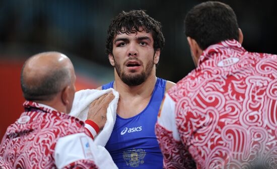 2012 Olympics. Men's freestyle wrestling. Day Three