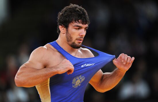 2012 Olympics. Men's freestyle wrestling. Day Three