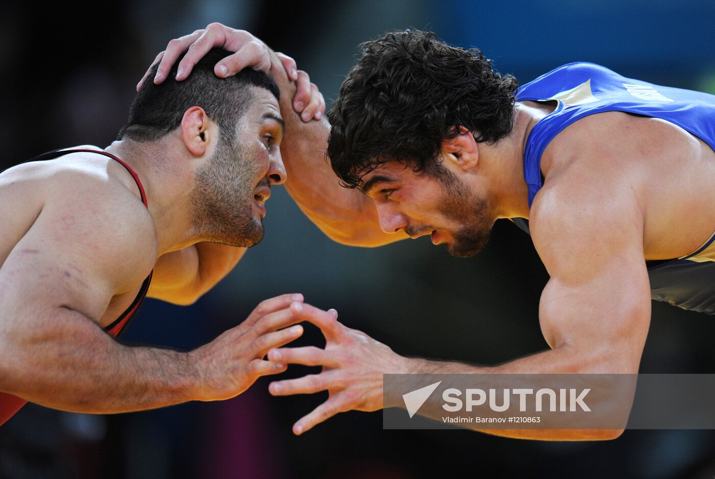 2012 Olympics. Men's freestyle wrestling. Day Three