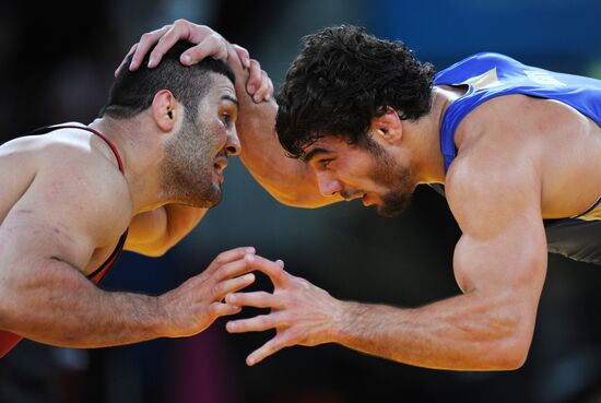 2012 Olympics. Men's freestyle wrestling. Day Three