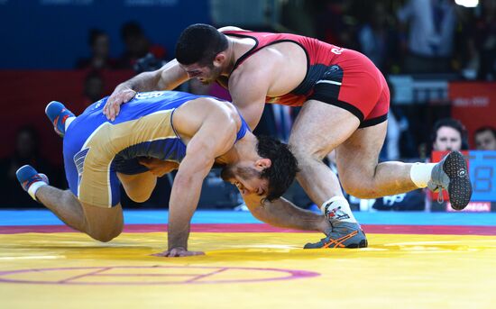 2012 Olympics. Men's freestyle wrestling. Day Three